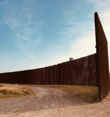 a piece of the border wall between the U.S. and Mexico